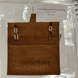 *comes with gift* Shashi Justice Pave earrings in gold